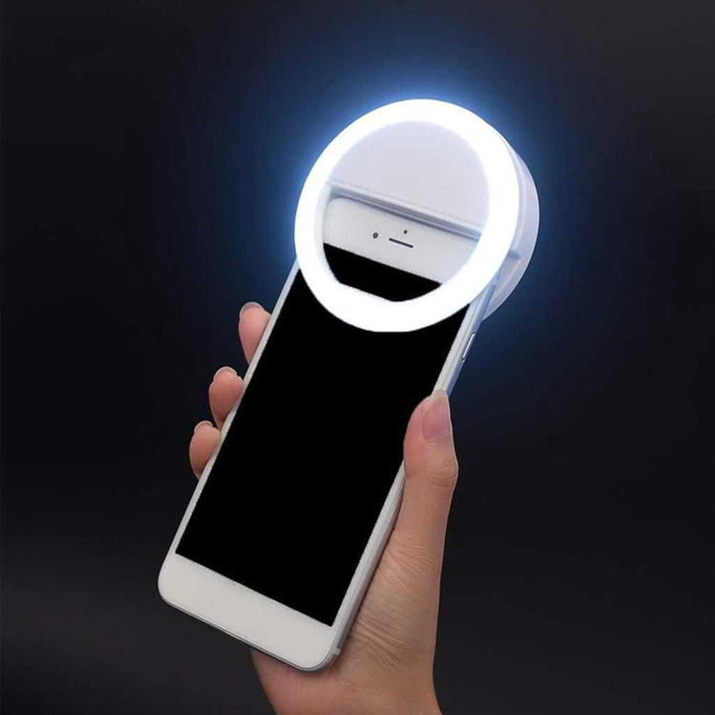 Luce ad anello LED a clip per foto e video – Illuminazione portatile per selfie e chiamate - Lamylie