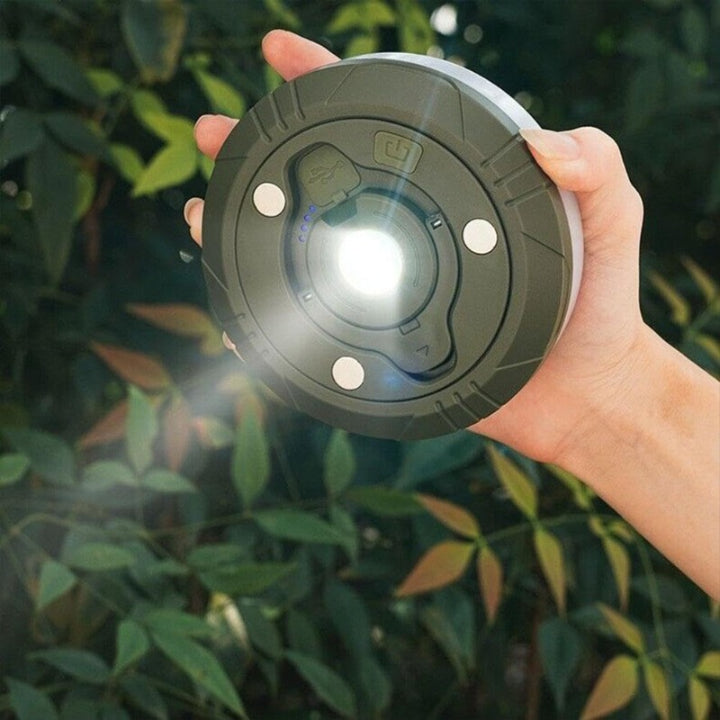 Camping lantern with 10m RGB string lights – ambiance & safety for every outing - Lamylie