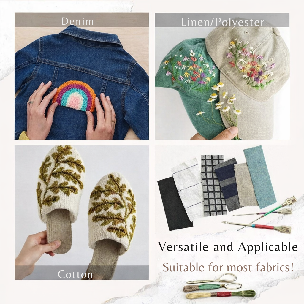 Broderisett | Presis broderiteknikk | Ergonomisk håndtak for komfort | StitchSage - Lamylie