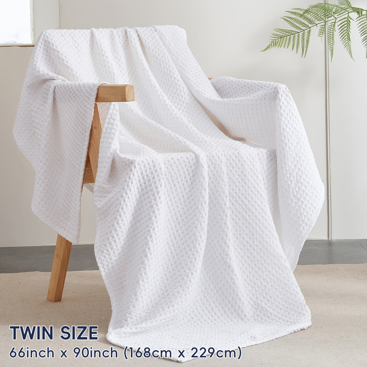 Coperta waffle accogliente Cloudweave — Tessuto leggero, resistente e adatto all’uso quotidiano