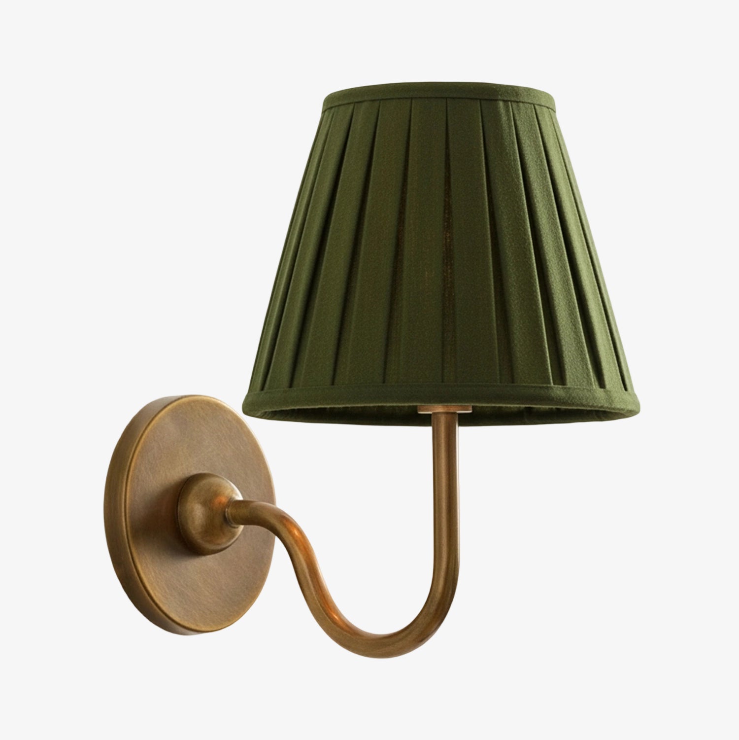 Wall Lamp with Pleated Fabric Shade | Classic Lighting for Bedroom and Living Room - Lamylie
