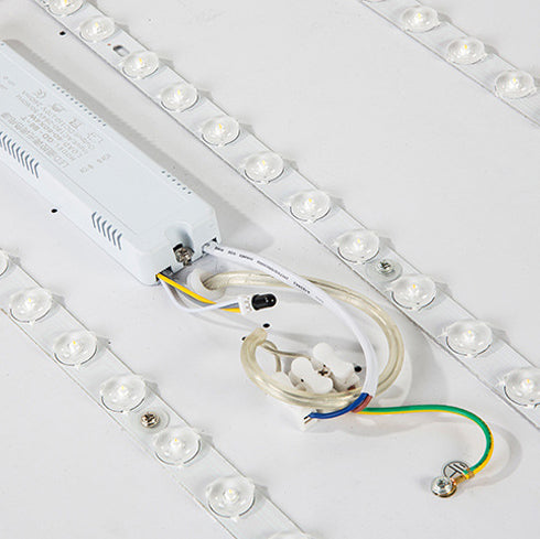 Plafoniera LED dal design astratto scandinavo, luce calda, acrilico e ferro, a plafone, per corridoi, soggiorni e camere da letto - Lamylie