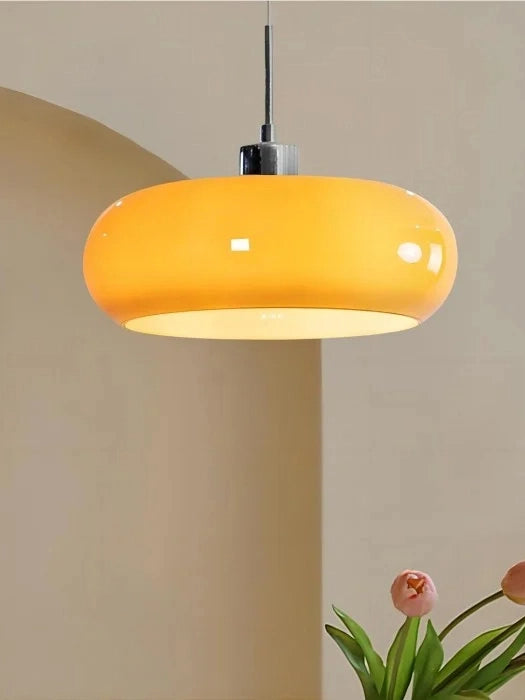 Bauhaus Glas Pendelleuchte Metall 11cm Nordisches Design Esszimmer Küche - Lamylie