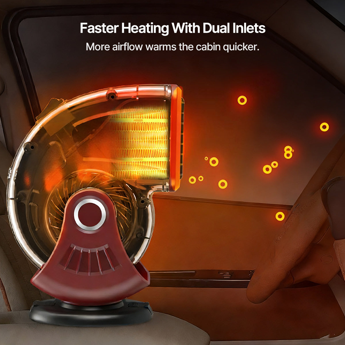 Calefactor y desempañador de coche de doble modo - Sistema de calefacción para vehículos de 12V - Lamylie