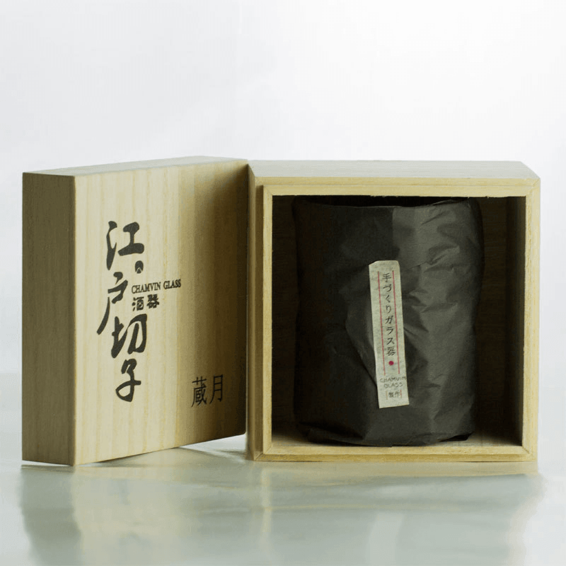 Håndlaget japansk Edo Kiriko-whiskyglass | Chamvin-skjærekunst – Lamylie