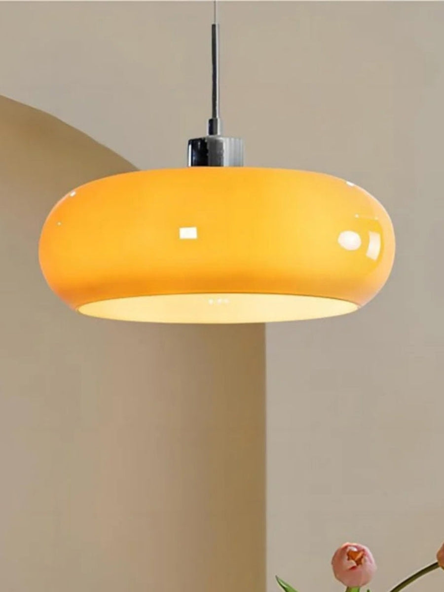 Bauhaus Glas Pendelleuchte Metall 11cm Nordisches Design Esszimmer Küche - Lamylie