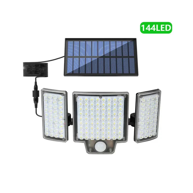 Solar Outdoor Wall Light with Motion Detector – 106/144/280 LEDs - Lamylie