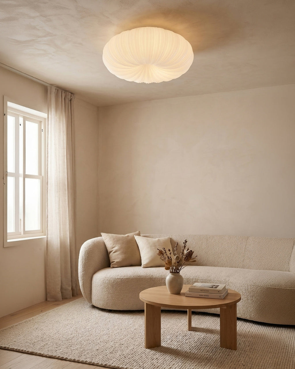 Ceiling Lamp Iris Scandinavian Dimmable Metal & Acrylic with Remote Control for Modern Living Spaces Bedroom Dining Room Ambient Lighting - Lamylie