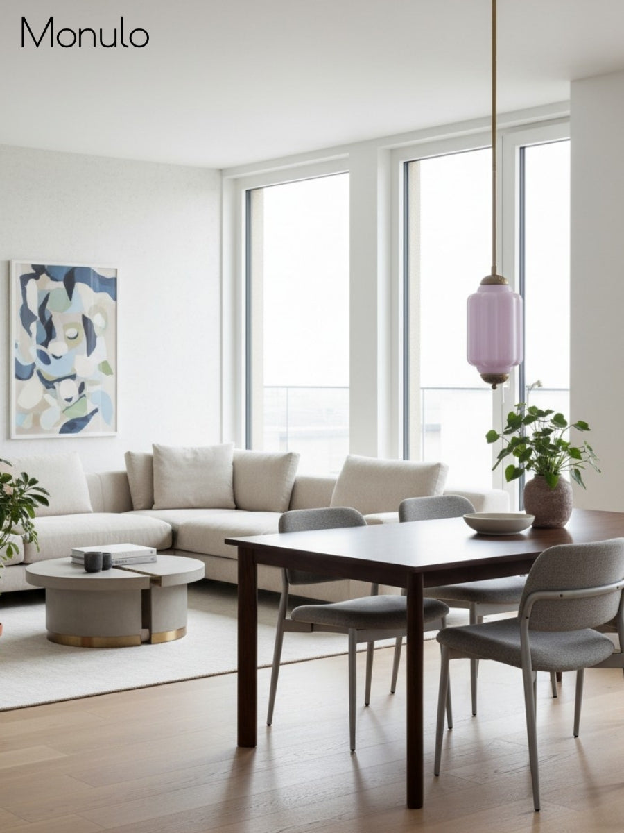 Vintage Glass Pendant Lamp with Nostalgic Look | Refined Lighting for Dining Room and Kitchen - Lamylie