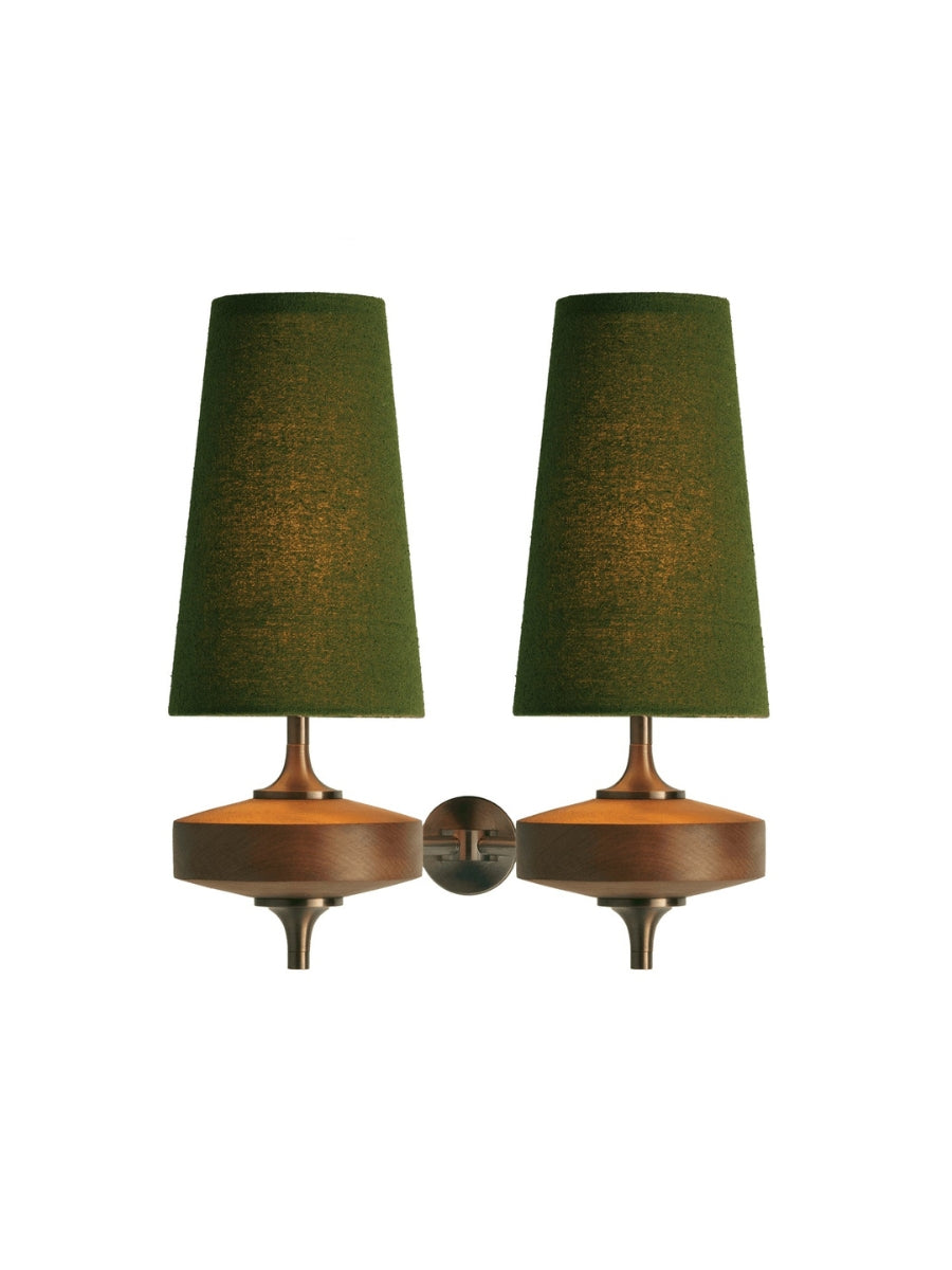 Retro Wall Lamp with Fabric Shade | Vintage Lighting for Bedroom - Lamylie