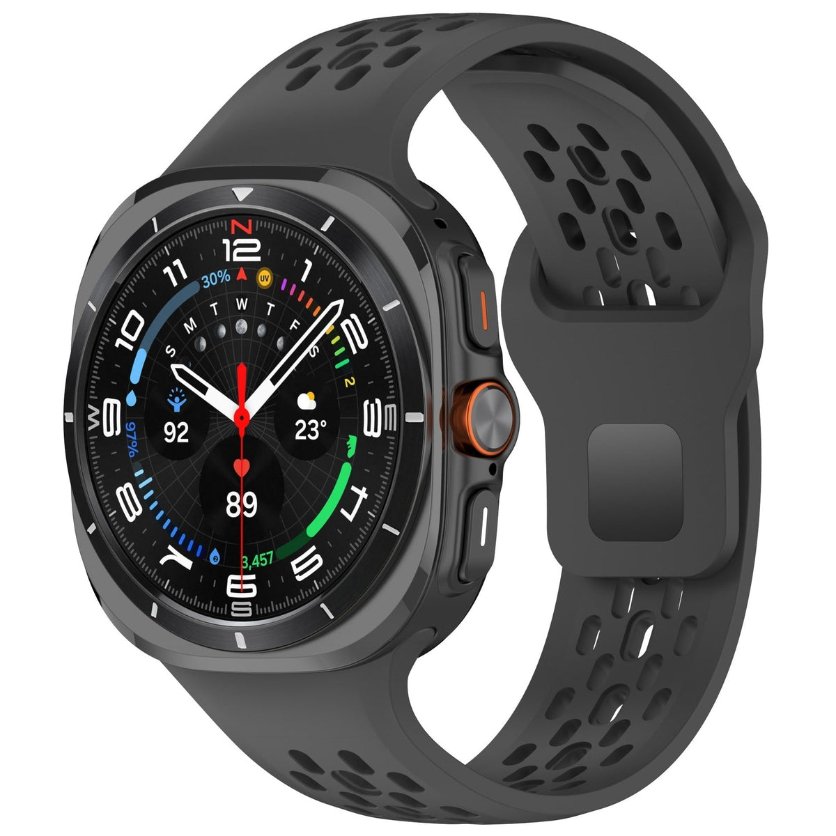 AeroFlex-Silikon-Sportarmband – Robustes, flexibles Armband für die 47-mm-Galaxy Watch7 Ultra