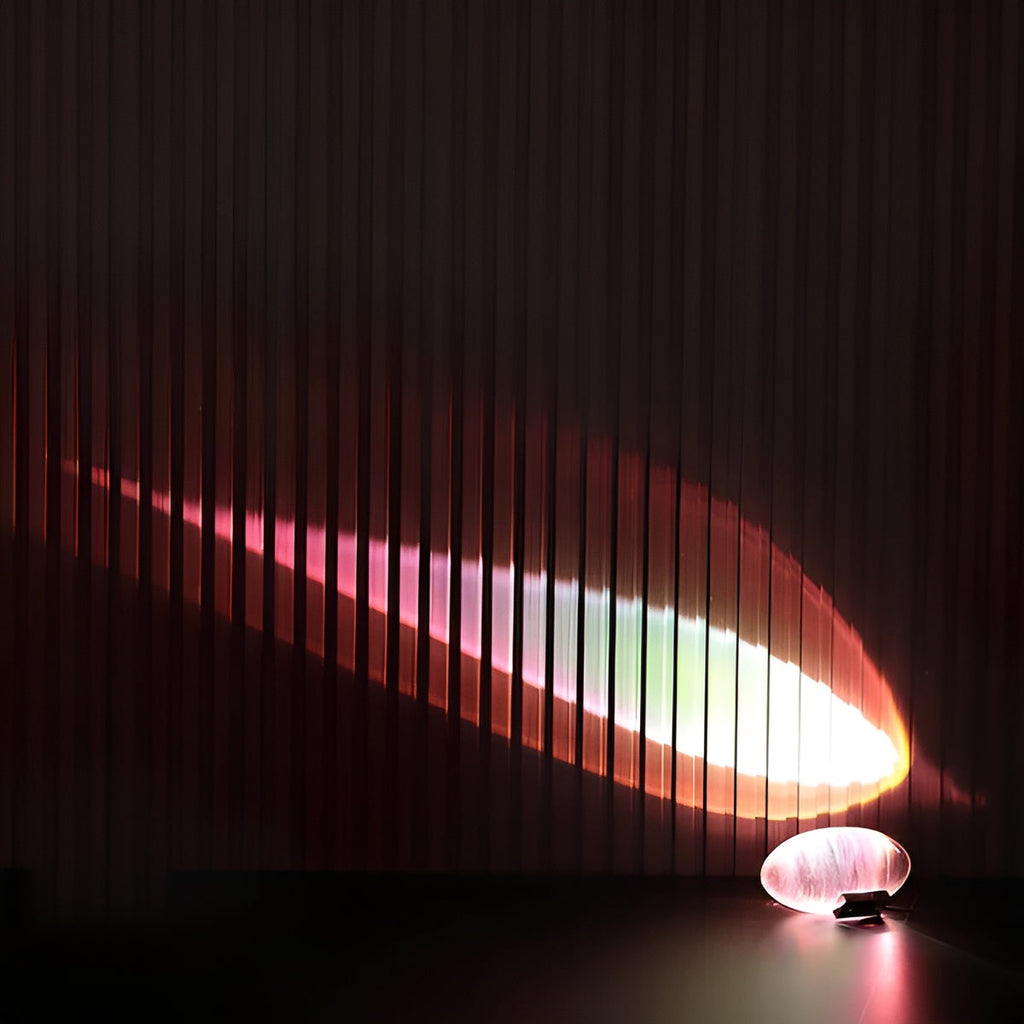 Oval Shaped Table Lamp with Cozy Ambient Lighting - Lamylie