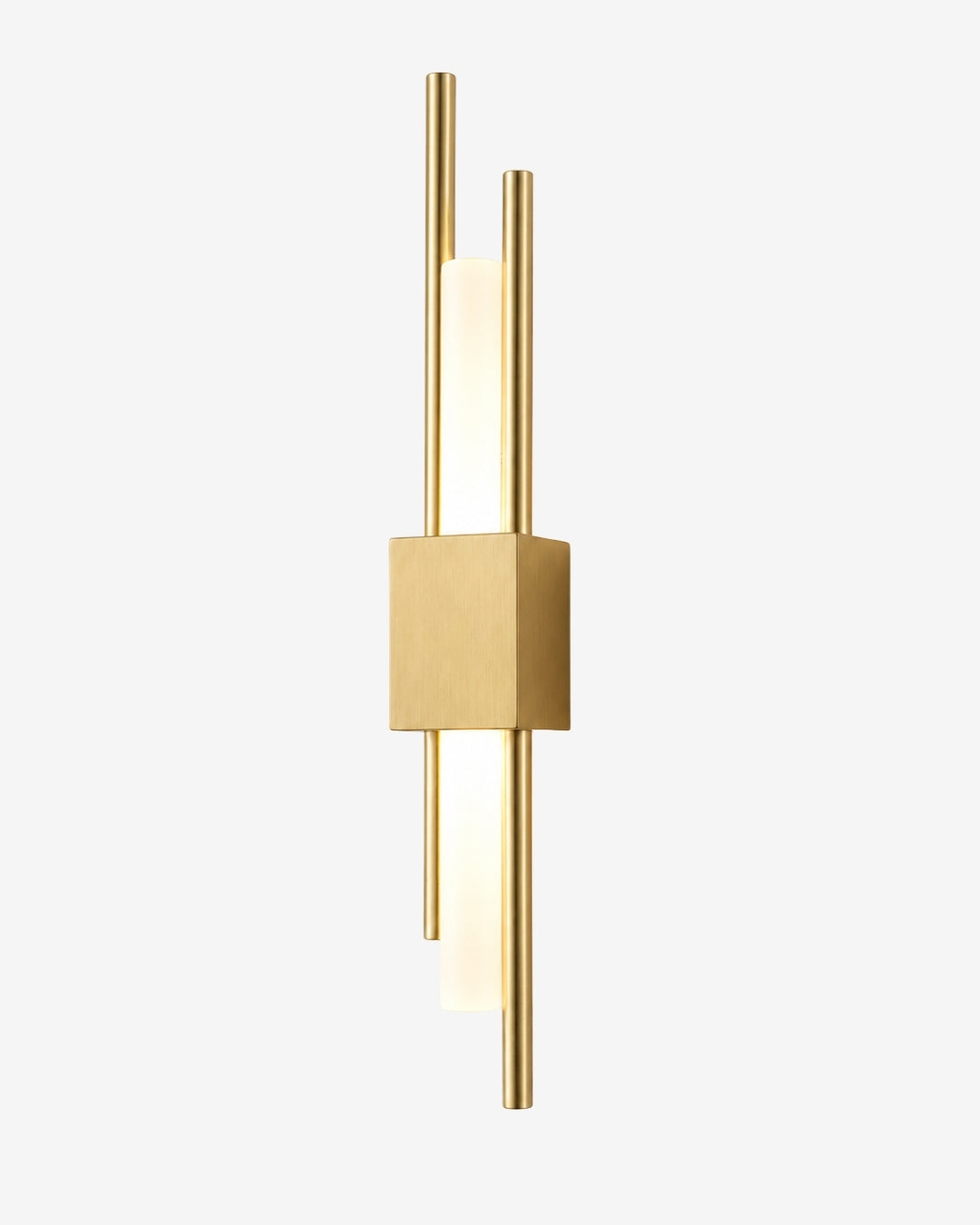 Skandinavische Minimalistische Wandleuchte | Modernes vertikales Design mit gerichteter LED-Beleuchtung | Schwarz Gold - Lamylie