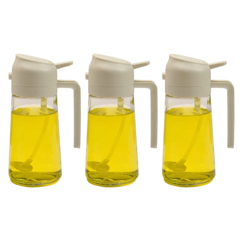 Dispensador y pulverizador de aceite de vidrio de doble función para la cocina - Lamylie