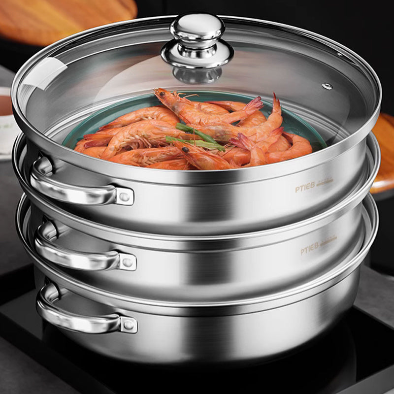Multi-Level Steaming Appliance – 3-Tier Food Steamer for Vegetables and Fish - Lamylie