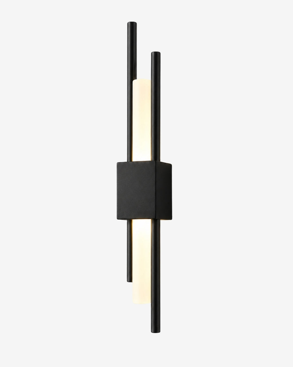 Skandinavische Minimalistische Wandleuchte | Modernes vertikales Design mit gerichteter LED-Beleuchtung | Schwarz Gold - Lamylie