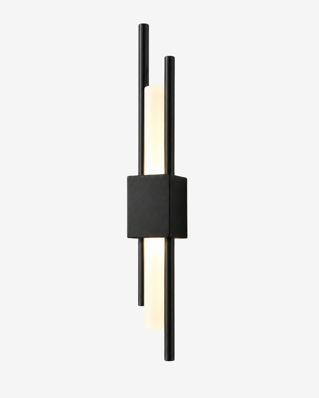 Skandinavische Minimalistische Wandleuchte | Modernes vertikales Design mit gerichteter LED-Beleuchtung | Schwarz Gold - Lamylie