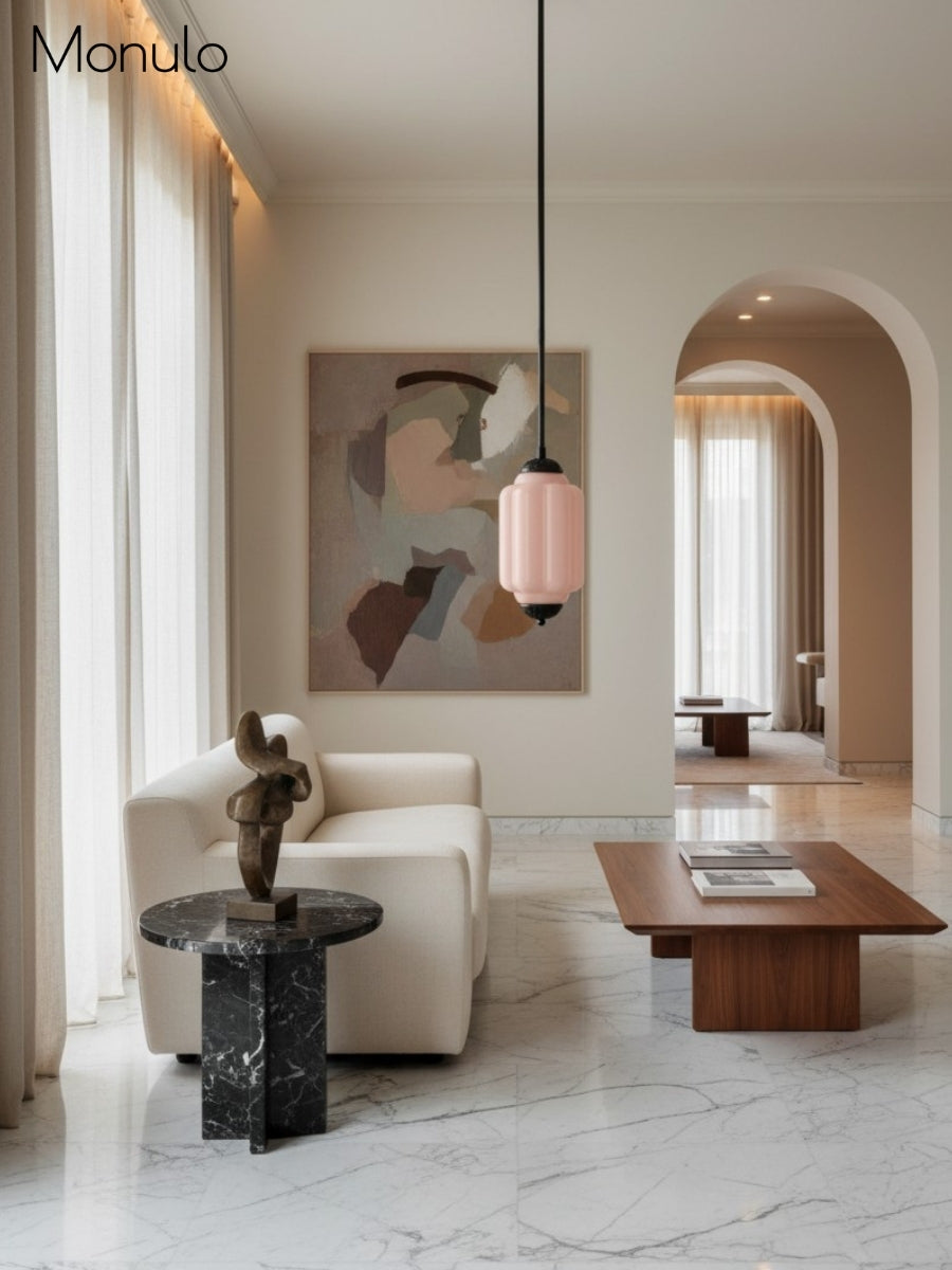 Vintage Glass Pendant Lamp with Nostalgic Look | Refined Lighting for Dining Room and Kitchen - Lamylie