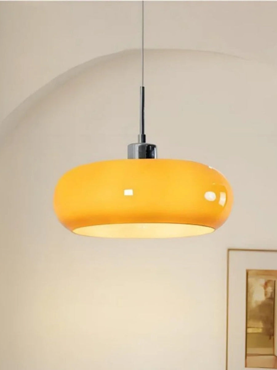 Bauhaus Glass Pendant Lamp Metal 11cm Nordic Design Dining Room Kitchen - Lamylie