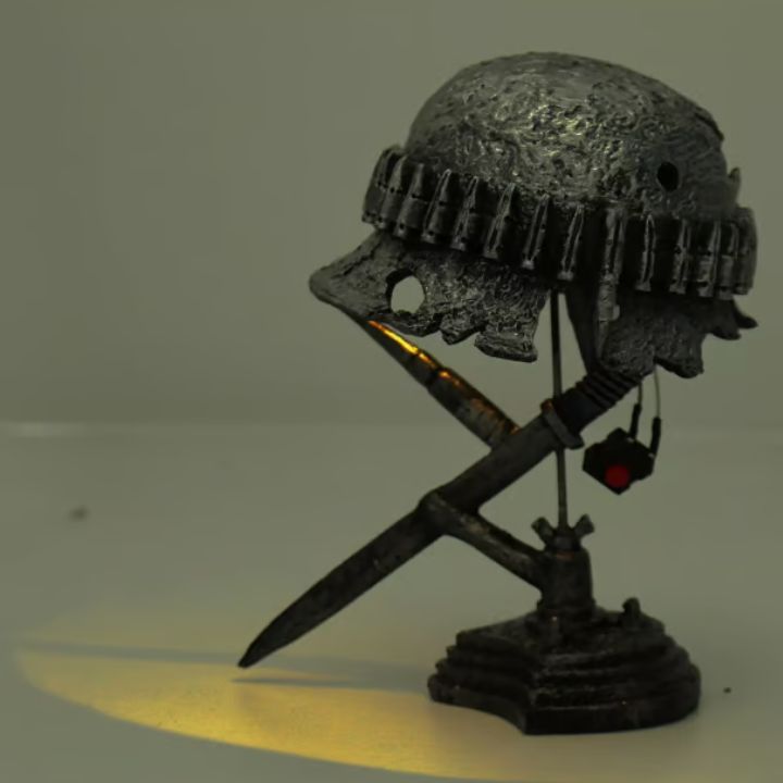 Vintage Helmet Lamp - Illuminate Your Home with Historical Charm - Lamylie