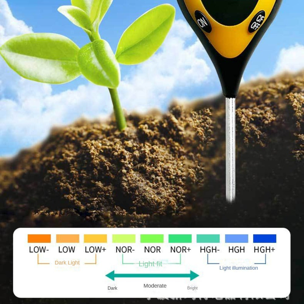 Soilmaster Αναλυτής εδάφους 4-σε-1 — μετρήσεις υγρασίας, pH, θερμοκρασίας και ηλιακού φωτός
