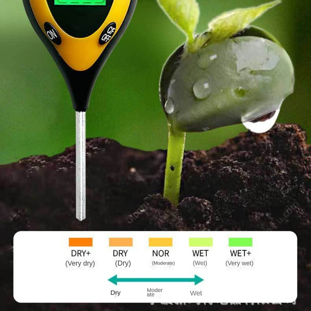 Soilmaster Αναλυτής εδάφους 4-σε-1 — μετρήσεις υγρασίας, pH, θερμοκρασίας και ηλιακού φωτός