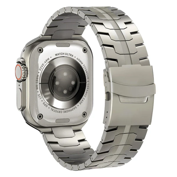 Řemínek AeroLink z titanu třídy 2 pro Apple Watch — lehká konstrukce o hmotnosti 66 g