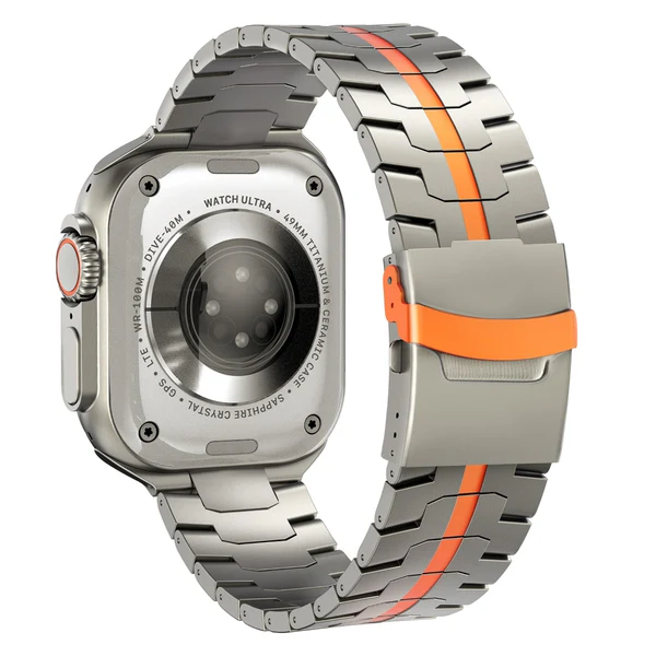 Řemínek AeroLink z titanu třídy 2 pro Apple Watch — lehká konstrukce o hmotnosti 66 g