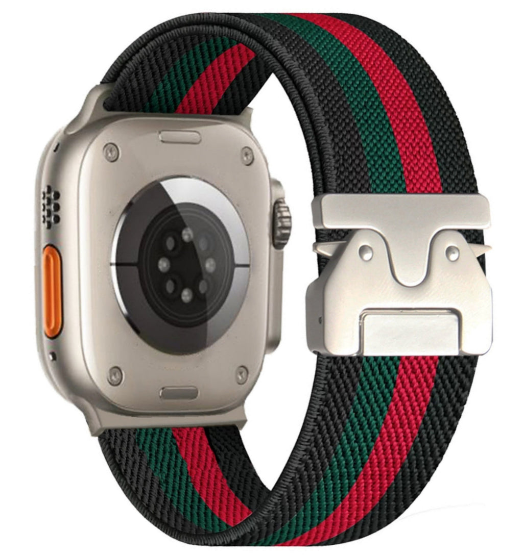 Nylon-Flechtarmband für die Apple Watch – Verstellbare Fallschirmschnalle