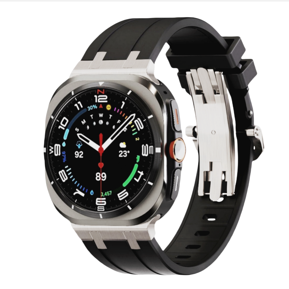 Bracelet en silicone avec adaptateur en titane NovaFlex pour Samsung Watch Ultra