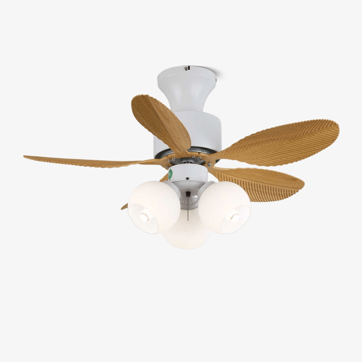 Althea Vintage-Deckenventilator mit Beleuchtung und Fernbedienung, 80 cm – Lamylie