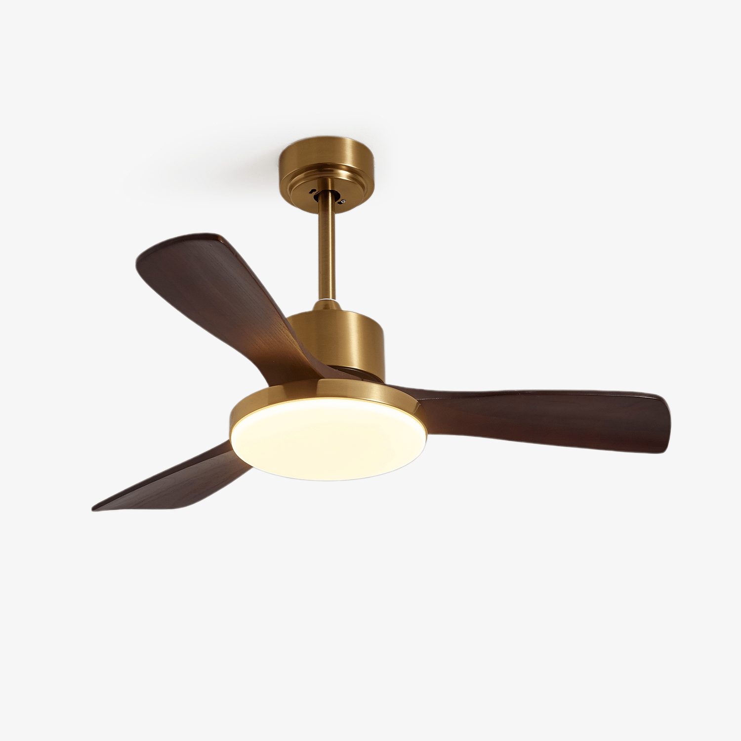 Ventilator de tavan modern cu iluminare | Palete din lemn și telecomandă - Lamylie