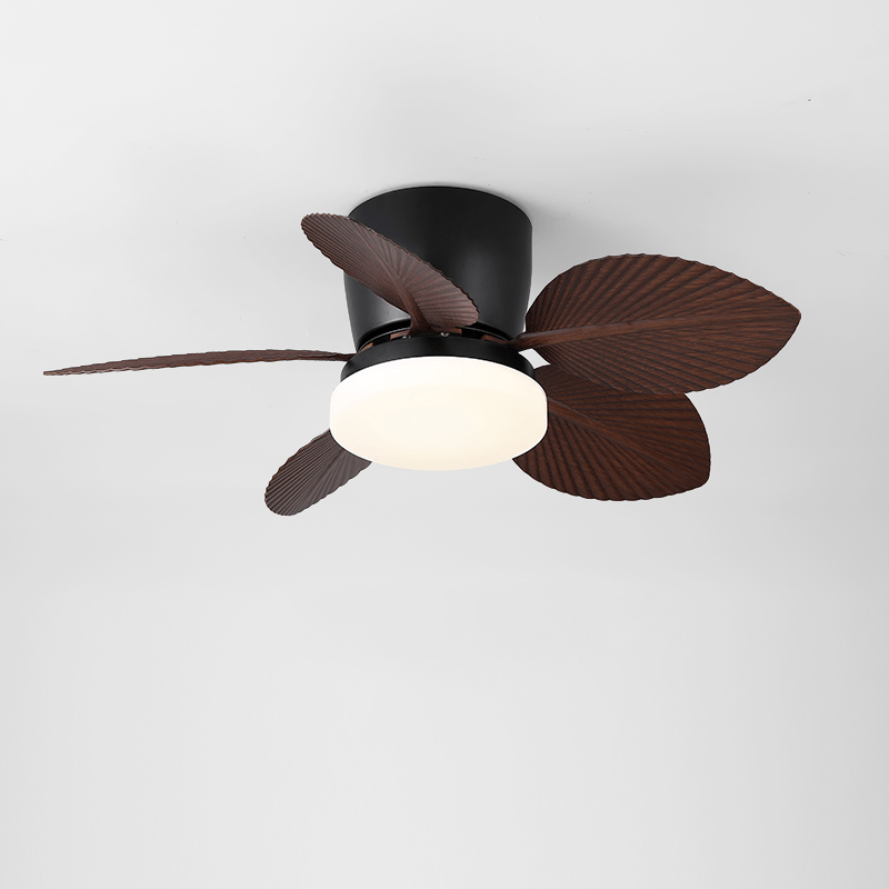 Wentylator sufitowy z oświetleniem Ø80 cm, 6 prędkości, LED 35 W, z pilotem, do sypialni, salonu i jadalni – Lamylie
