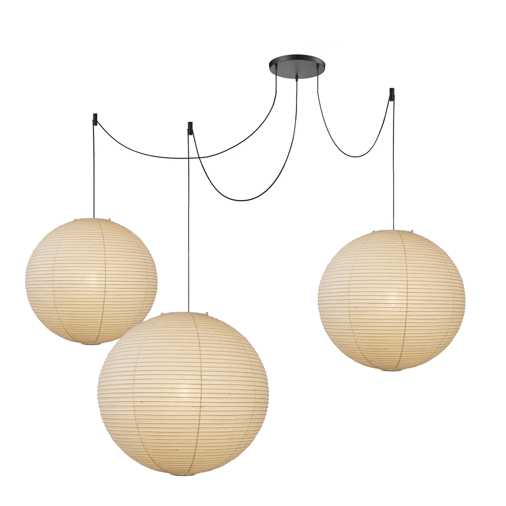 Japanese Mulberry Paper Pendant Lamp — Handmade Washi Lampshade Globe Ambient Lighting - Lamylie