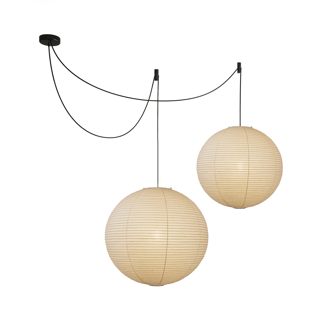 Japanese Mulberry Paper Pendant Lamp — Handmade Washi Lampshade Globe Ambient Lighting - Lamylie