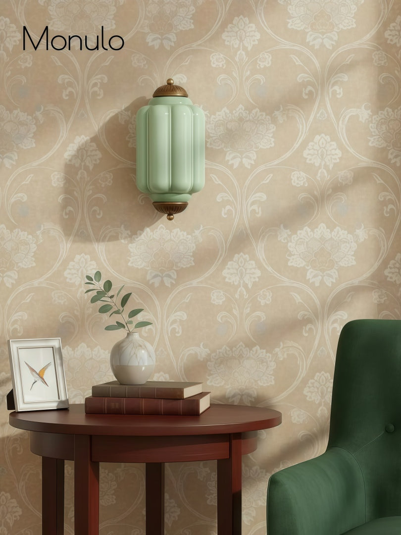Milk Glass Wall Lamp for Bedroom Hall Scandinavian Style - Lamylie