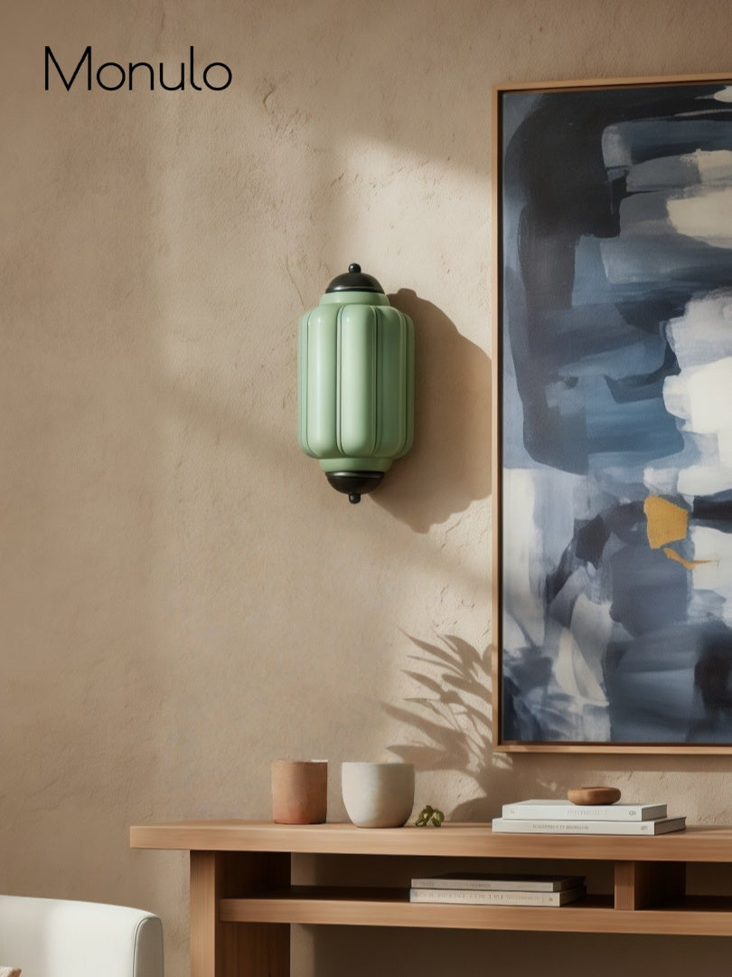 Milk Glass Wall Lamp for Bedroom Hall Scandinavian Style - Lamylie