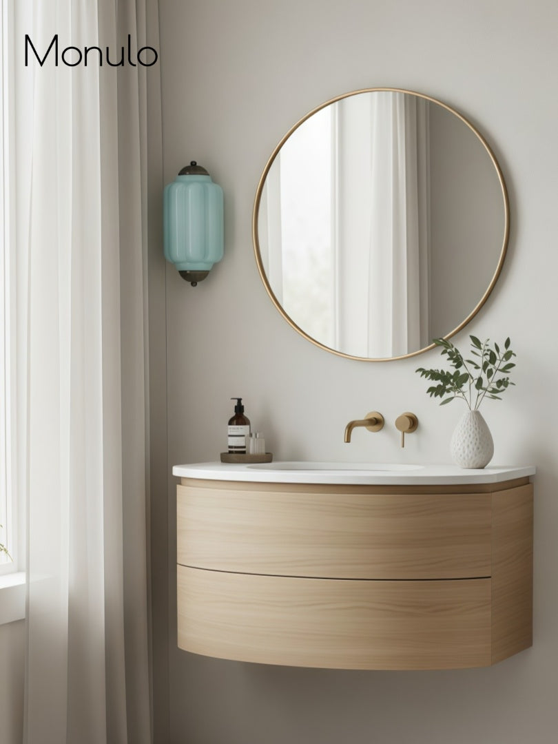 Milk Glass Wall Lamp for Bedroom Hall Scandinavian Style - Lamylie