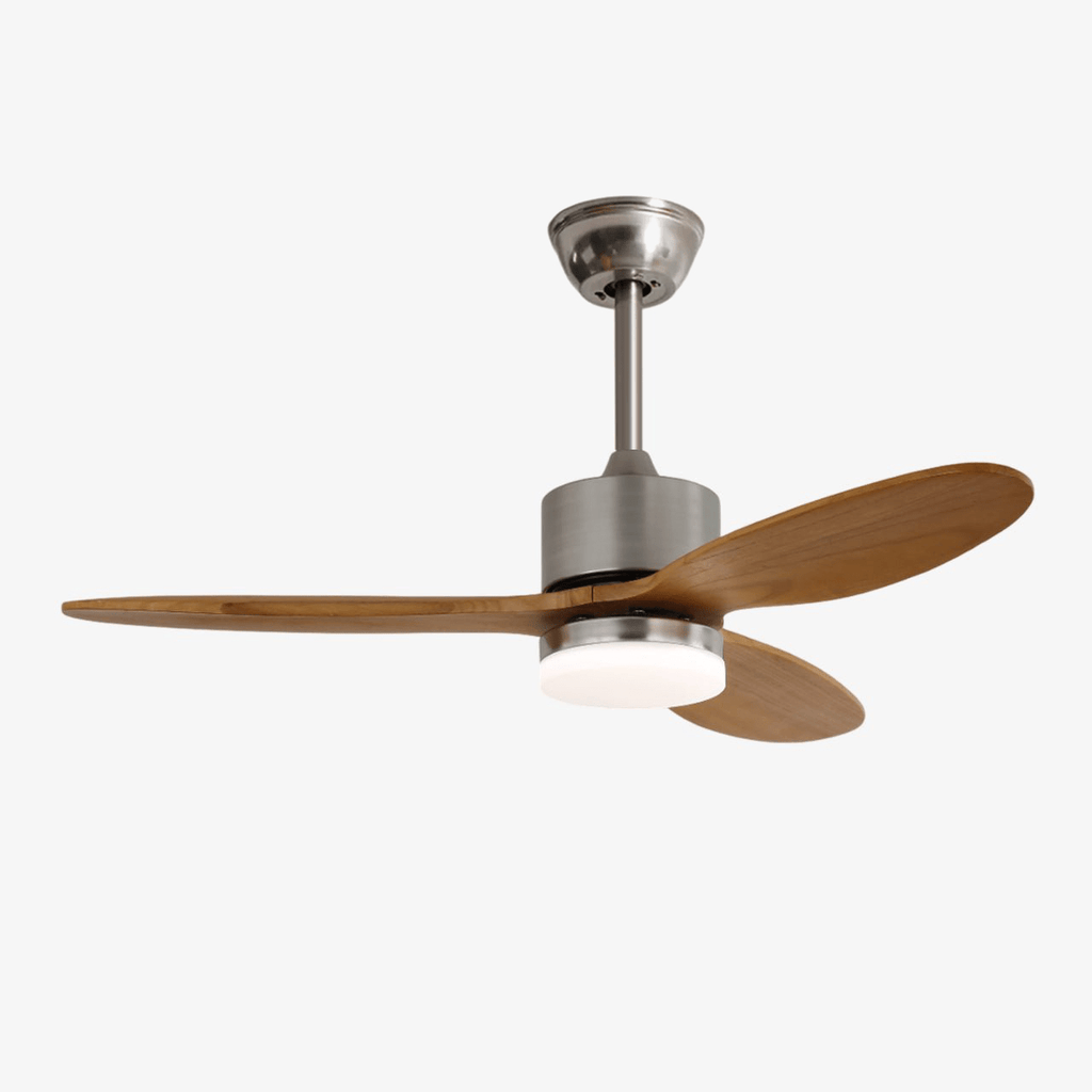Ceiling fan with LED lighting and quiet motor | Dimmable with remote control for optimal comfort - Lamylie