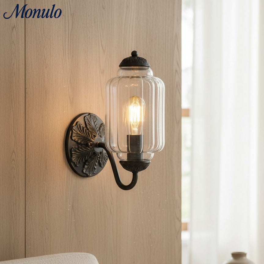 Eloise Vintage Wandleuchte aus Milchglas mit gewelltem Rand - Moderne Akzentbeleuchtung für Bad und Schlafzimmer