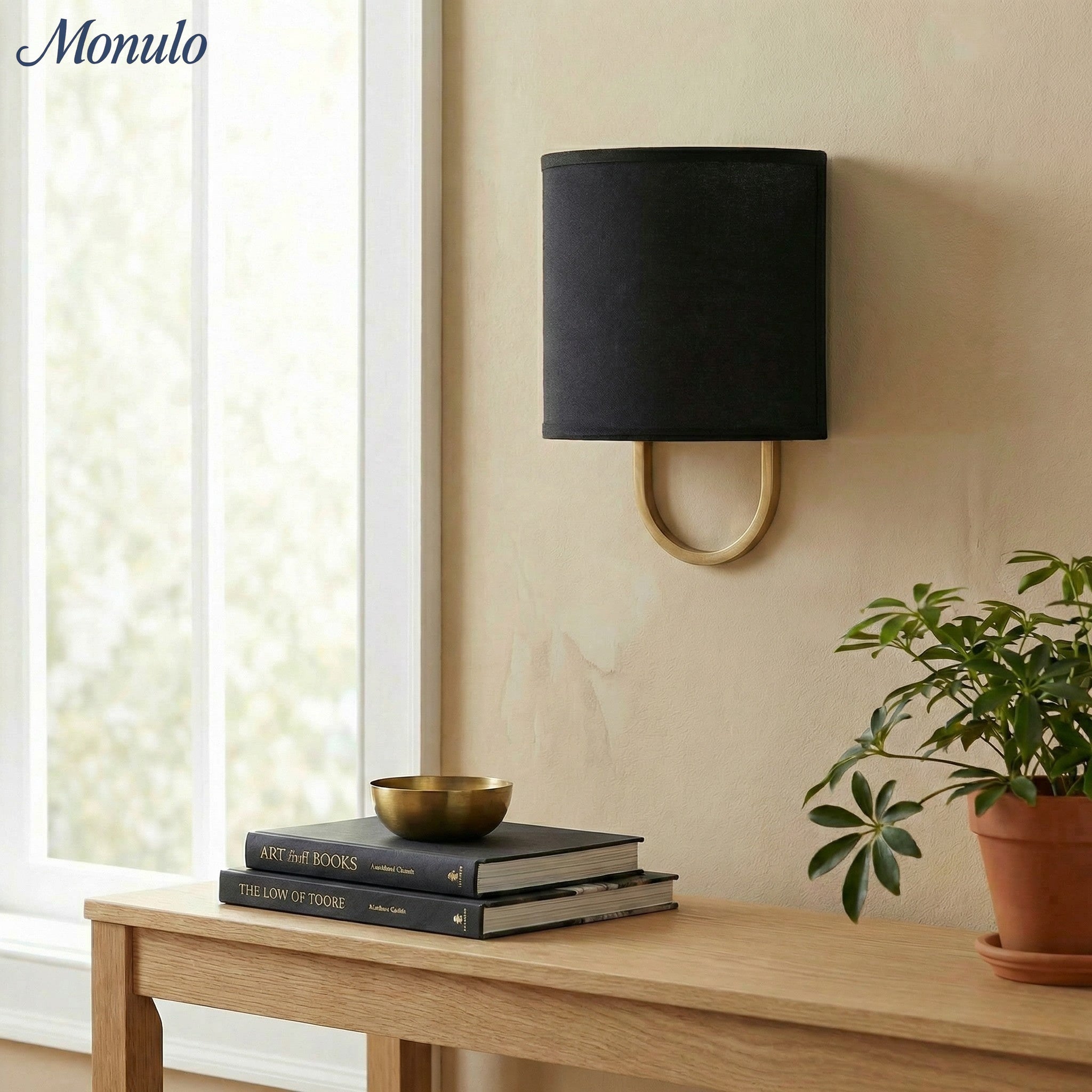 Wall Lamp Fabric Shade | Modern Bedroom Wall Lighting for Cozy Ambiance - Lamylie