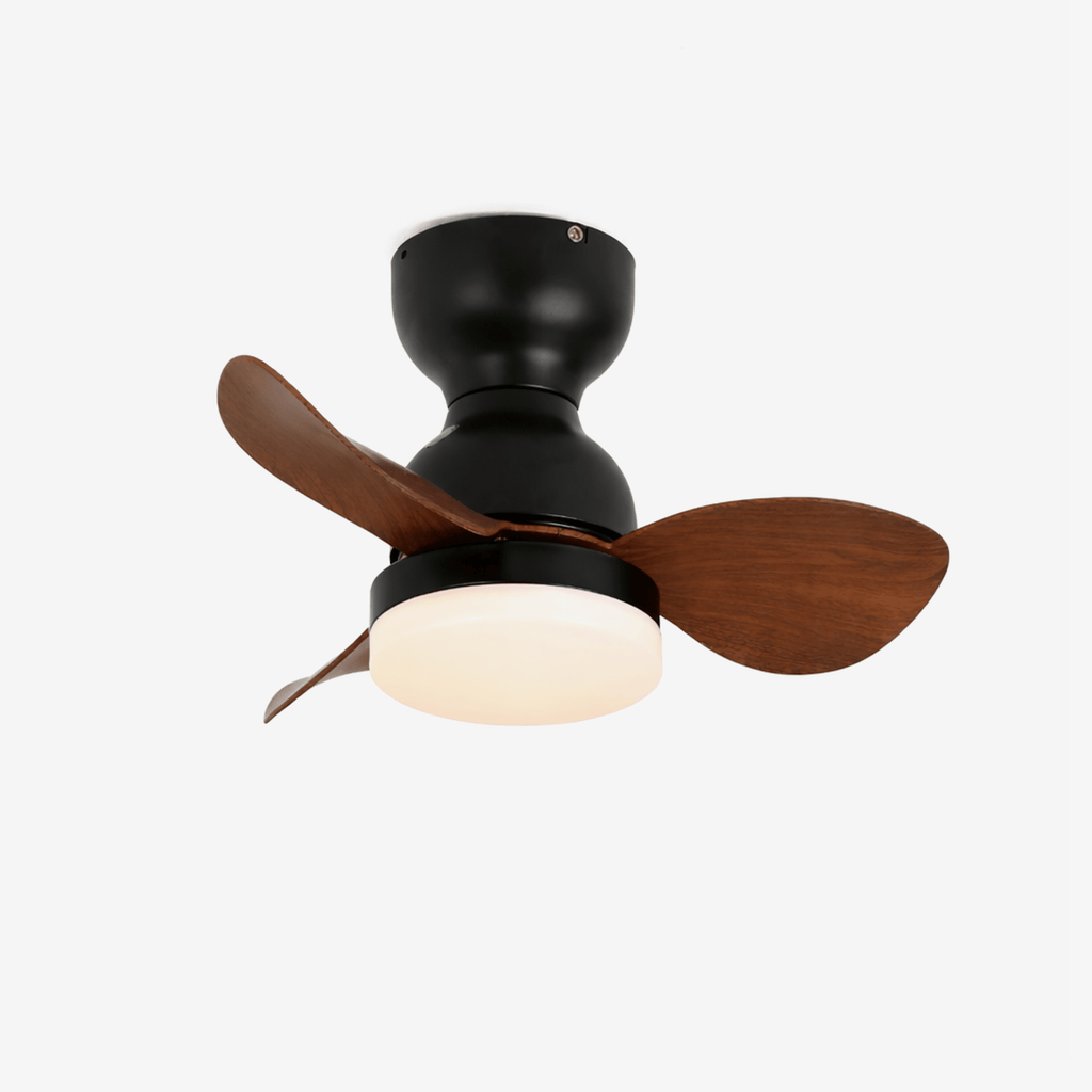 Takfläkt med belysning Ø55 cm, modern fläkt med 6 hastigheter och 3 ljusinställningar, LED-fläkt för vardagsrum och sovrum - Lamylie