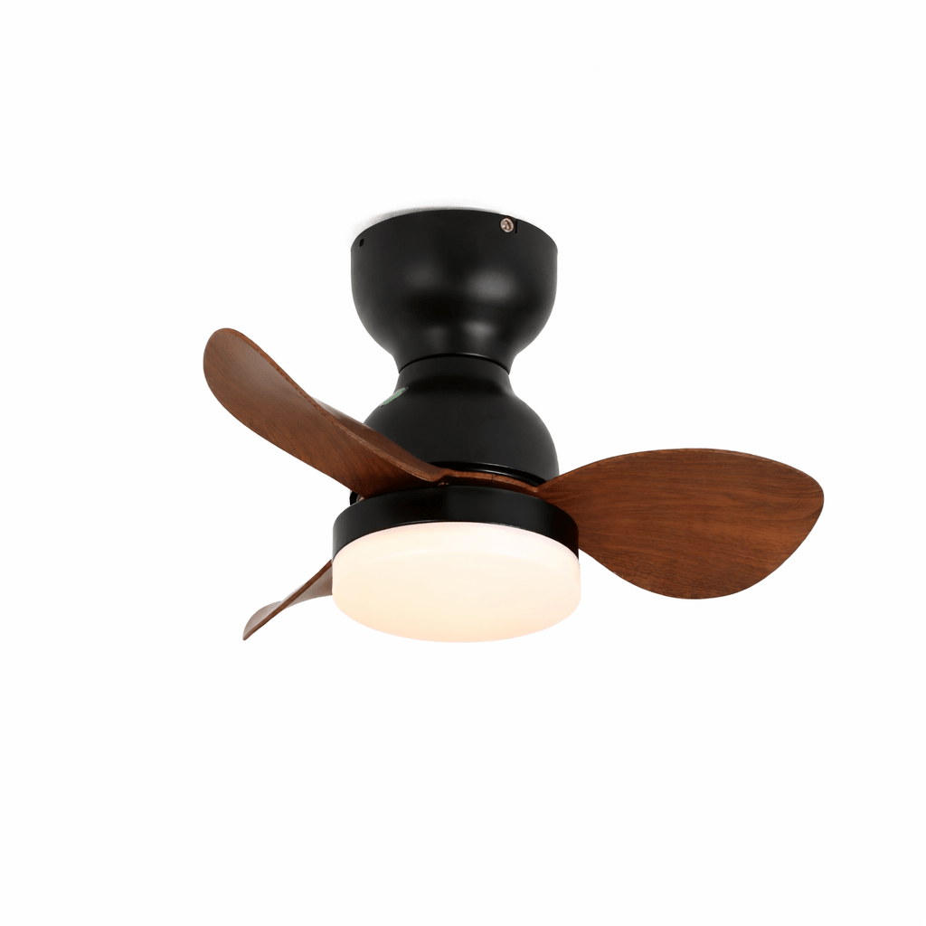 Takfläkt med belysning Ø55 cm, modern fläkt med 6 hastigheter och 3 ljusinställningar, LED-fläkt för vardagsrum och sovrum - Lamylie