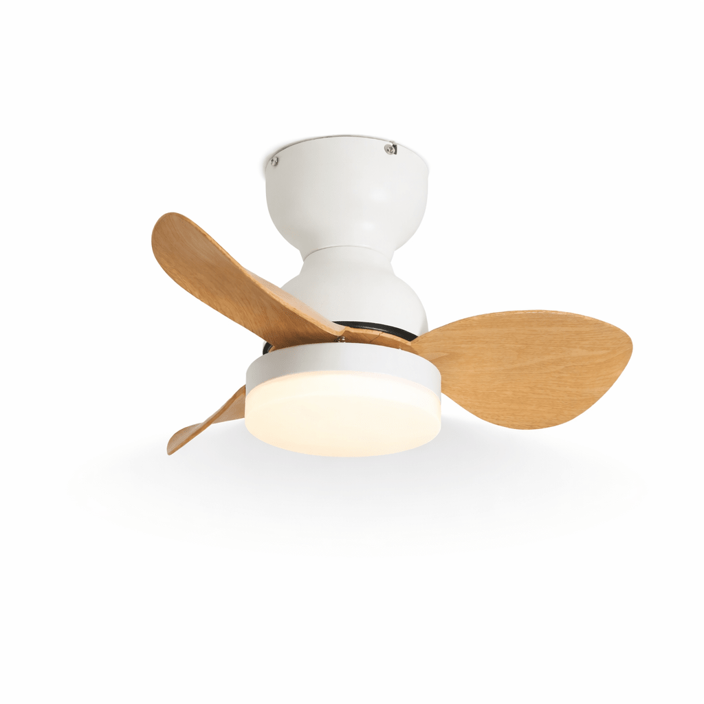 Takfläkt med belysning Ø55 cm, modern fläkt med 6 hastigheter och 3 ljusinställningar, LED-fläkt för vardagsrum och sovrum - Lamylie