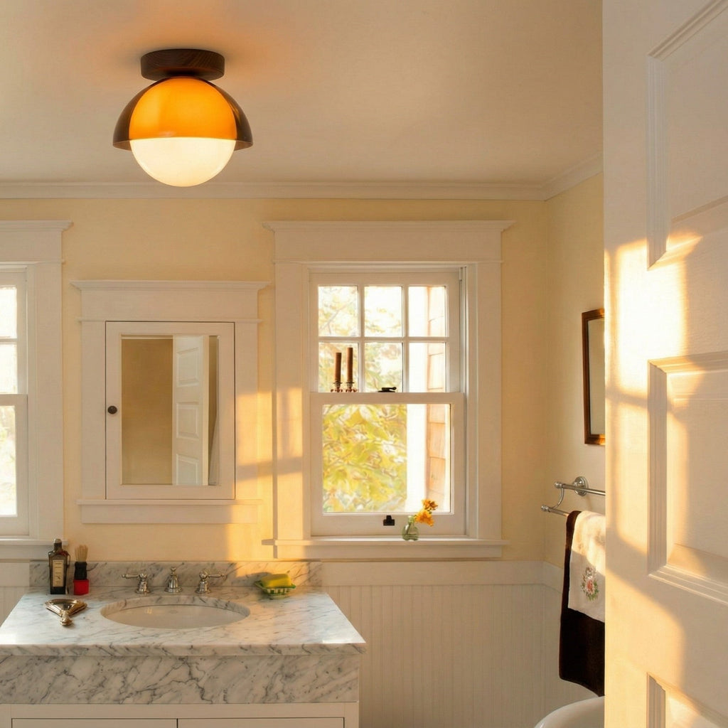 Vintage Ceiling Lamp with Sunset Tones for Hallway and Entrance | Modern Ambient Lighting - Lamylie