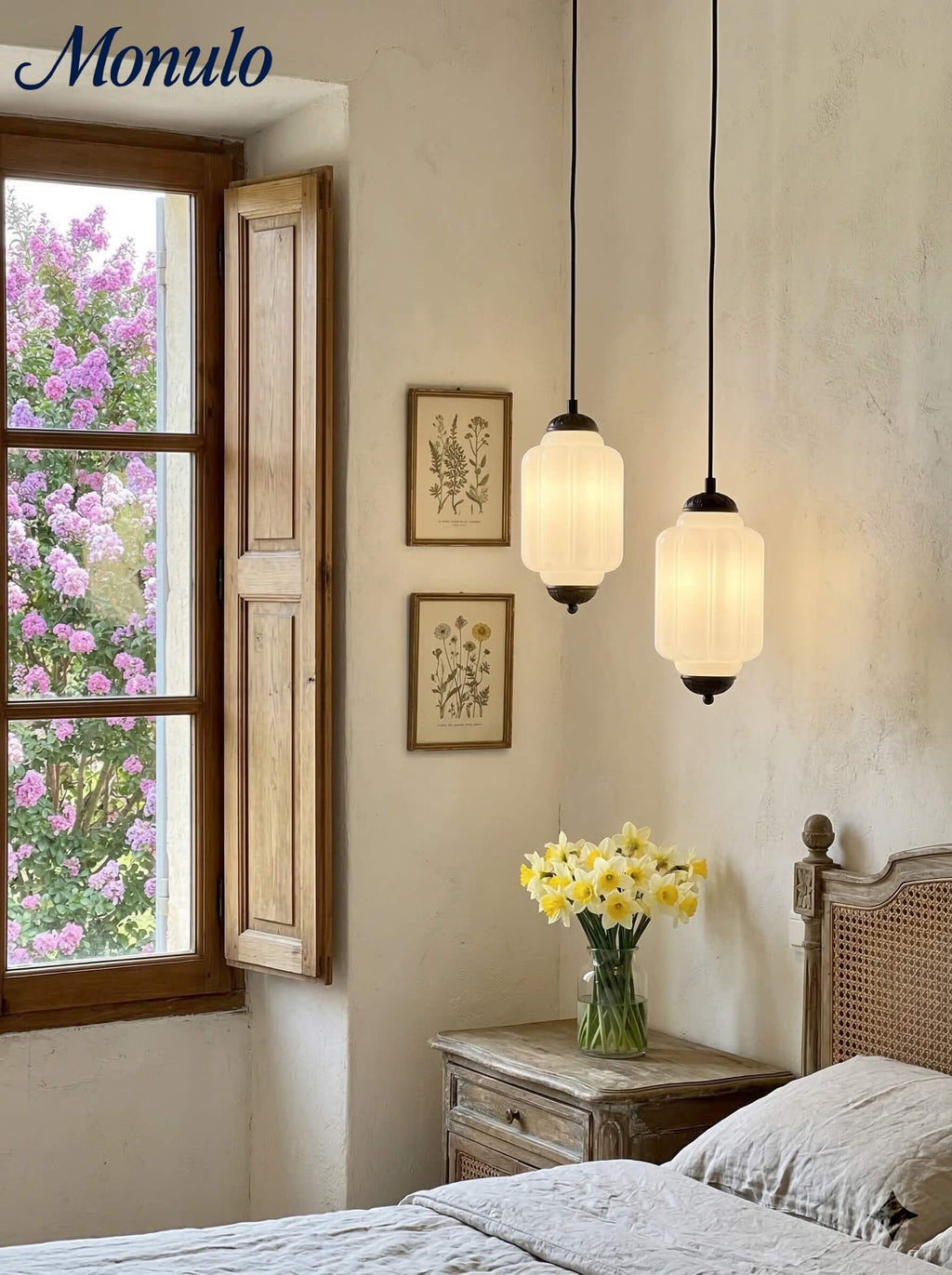 Vintage Glass Pendant Lamp with Nostalgic Look | Refined Lighting for Dining Room and Kitchen - Lamylie