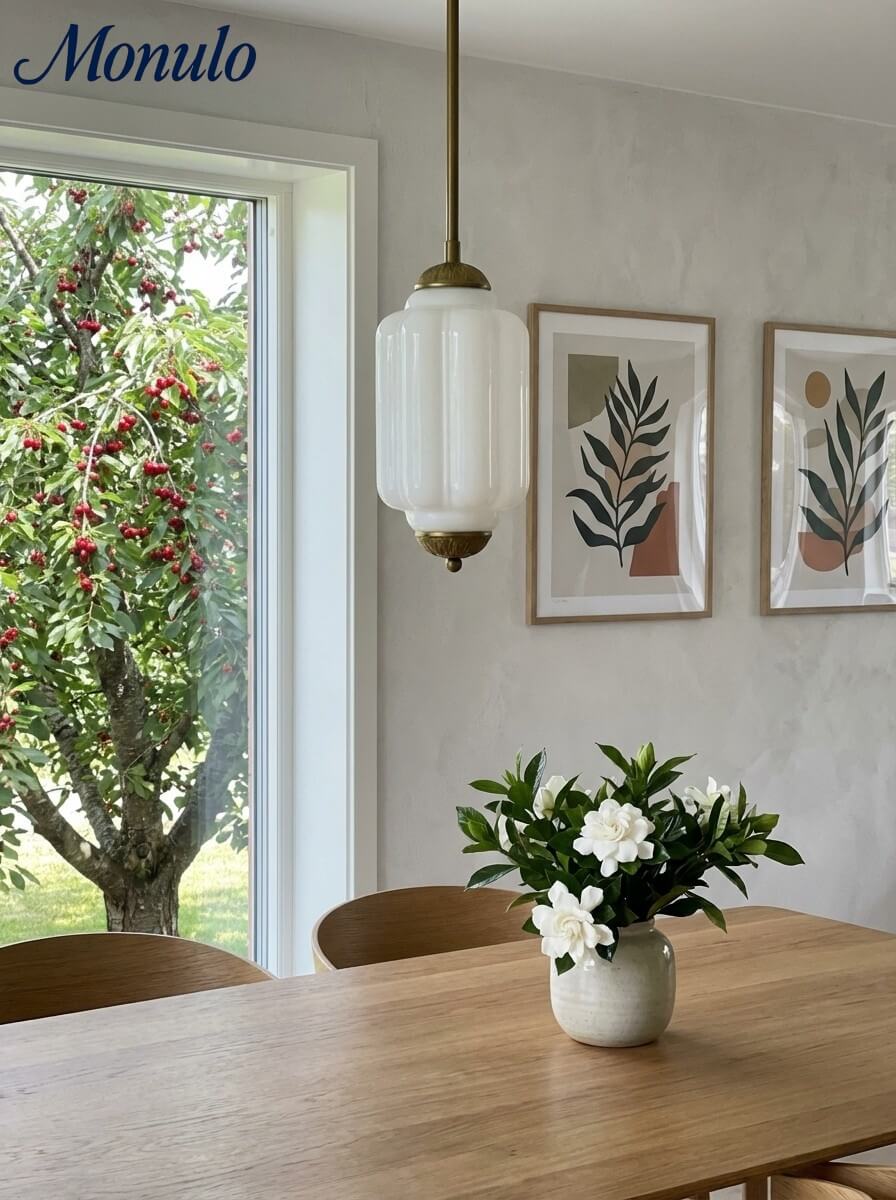 Vintage Glass Pendant Lamp with Nostalgic Look | Refined Lighting for Dining Room and Kitchen - Lamylie