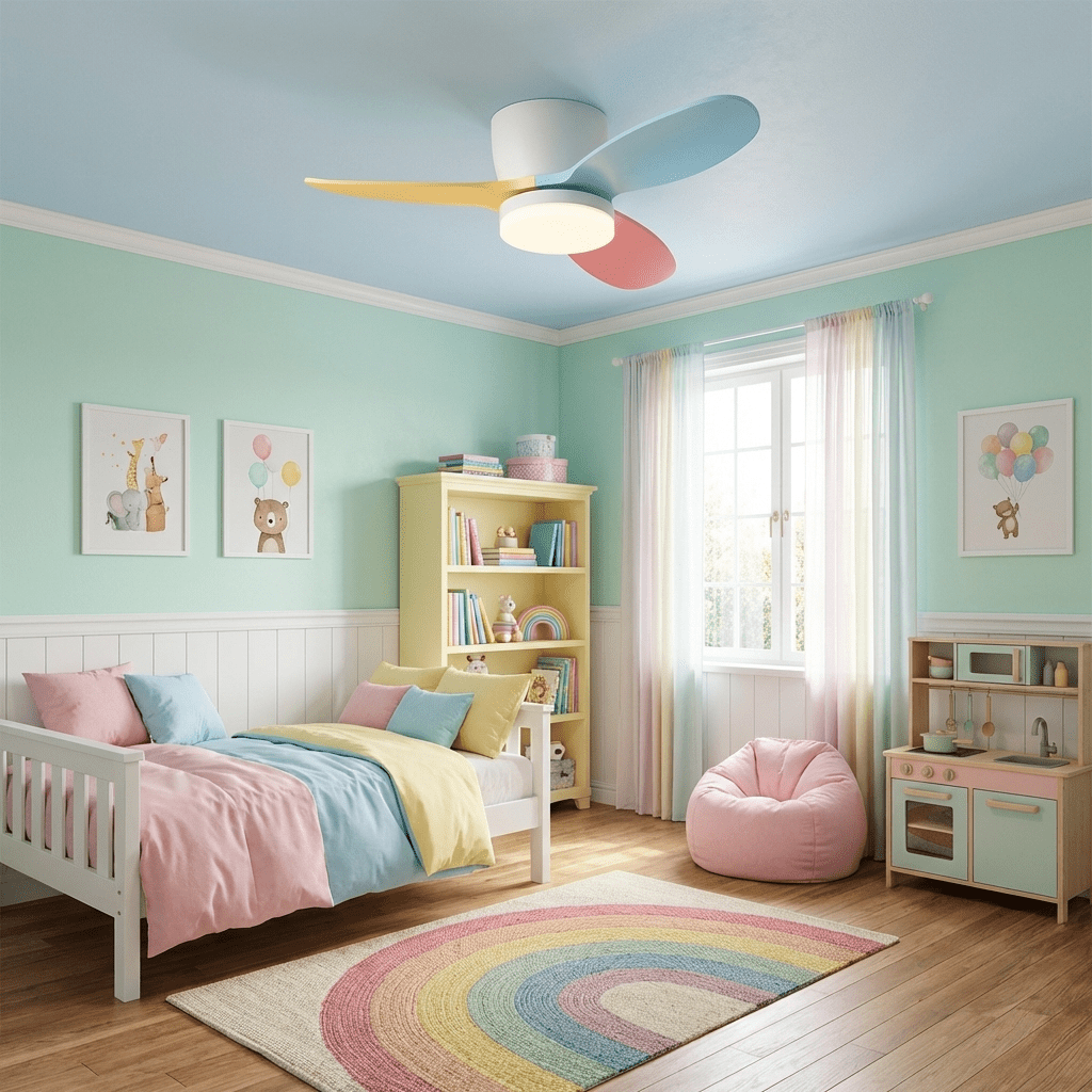 Ventilator de tavan Milo cu iluminare — ventilator elegant de 91 cm, cu design modern și telecomandă - Lamylie