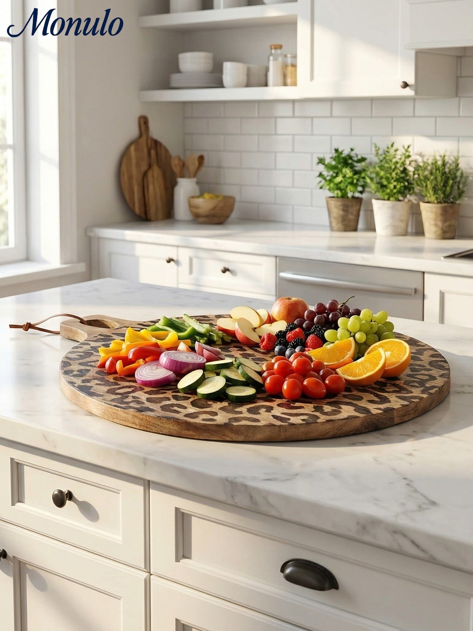 Wooden Serving Board Sapele Wood Round and Square Scandinavian Design for Kitchen and Table - Lamylie