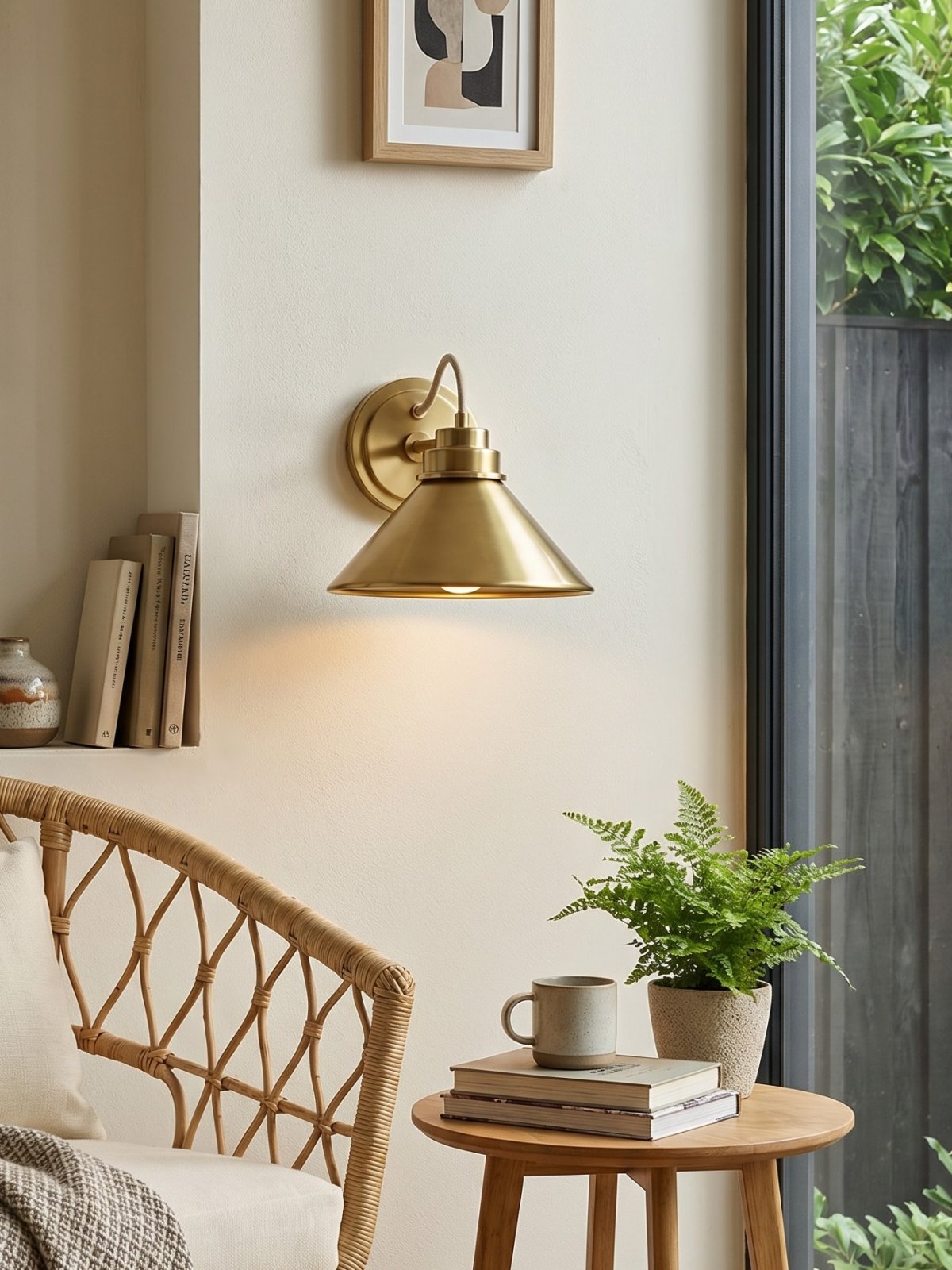 Globe Wall Lamp with Curved Arm | Modern Industrial Lighting for Bathroom, Bedroom, and Hall - Lamylie